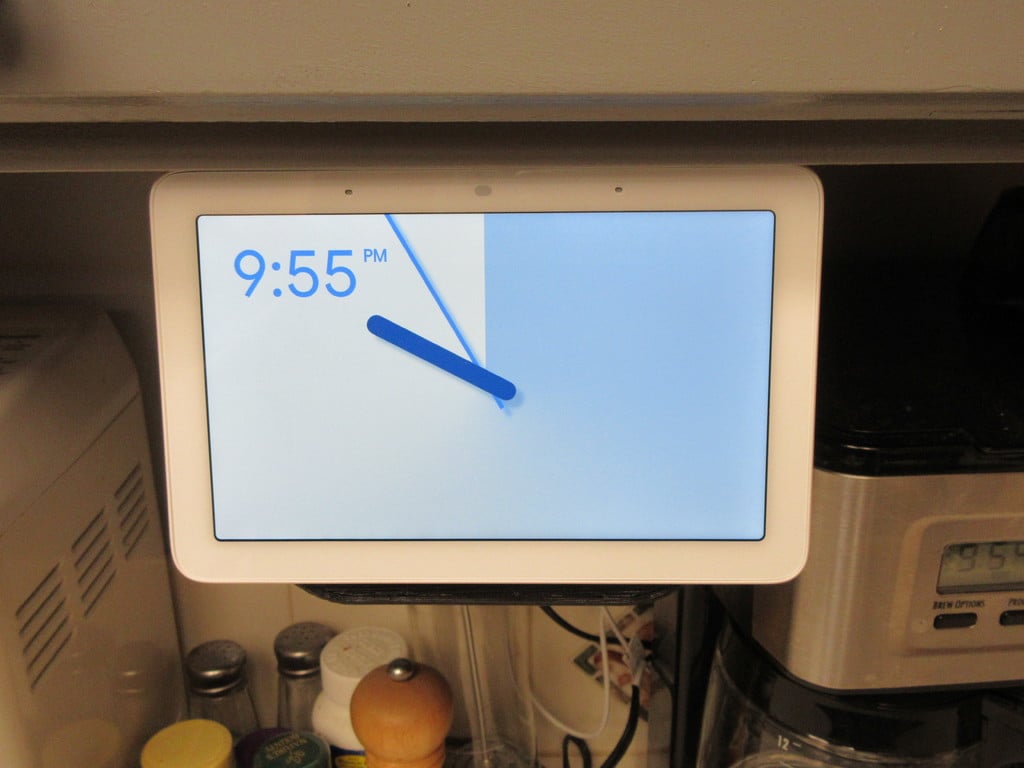 Suspension Google Nest Hub pour dessous de placard/table