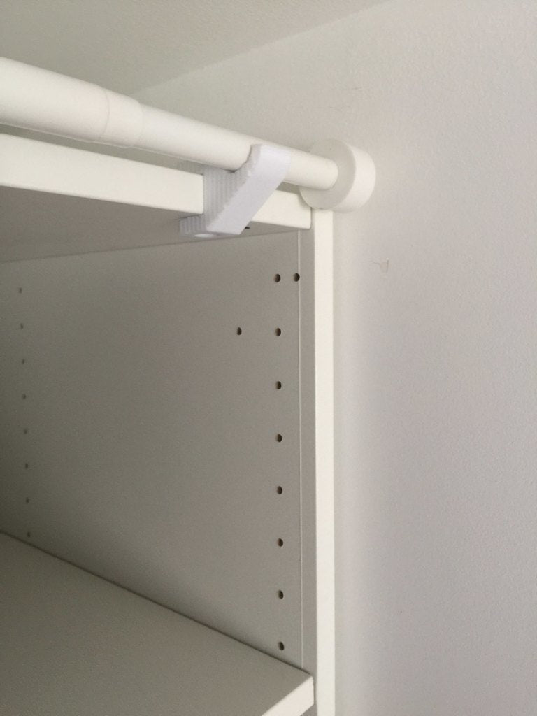 Support de rideau sans vis pour armoire IKEA