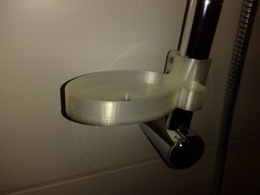 Petit receveur de douche pour tringle de douche 25 mm