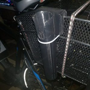 Porte-canne à pêche pour panier de vélo pour le camping et les randonnées à vélo
