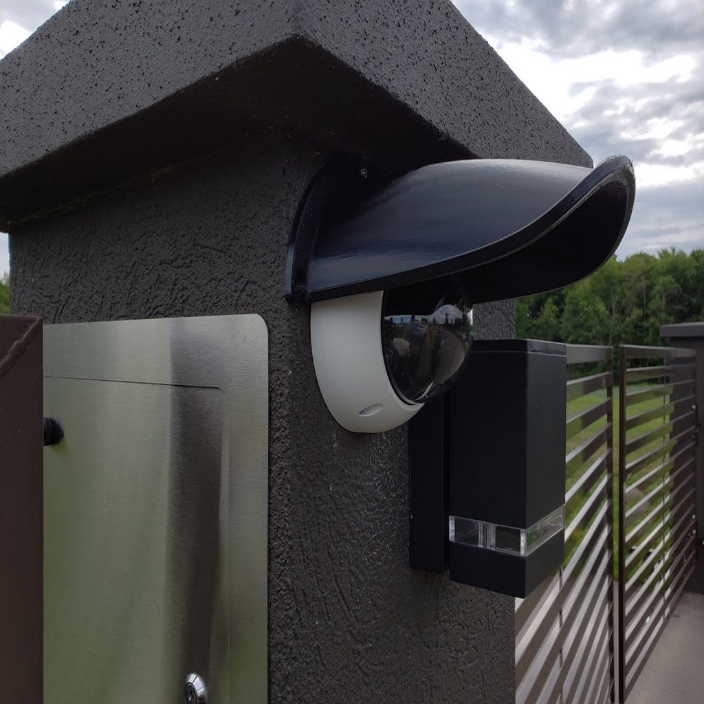 Caméra de sécurité dôme IP CCTV, couverture de protection contre la pluie et la neige