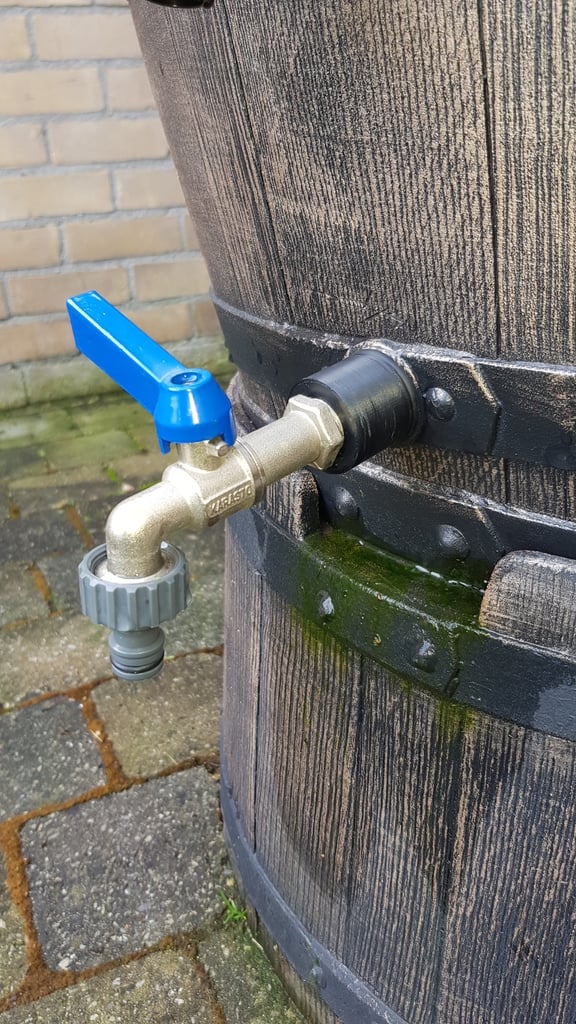 Adaptateur de baril d&#39;eau Roto pour robinet standard et Gardena