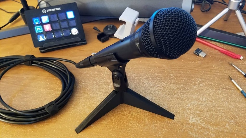 Support de microphone de bureau pour microphones Shure