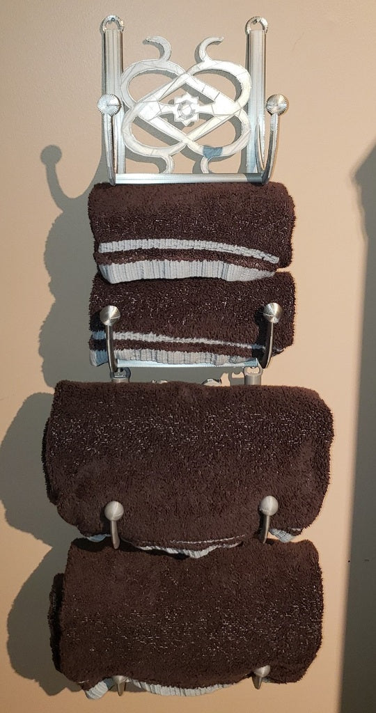 Porte-serviettes interconnecté pour salle de bain