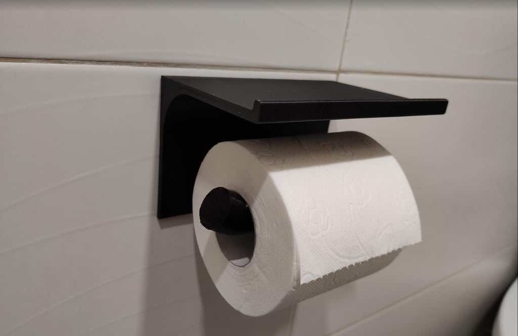 Porte-papier toilette avec étagère