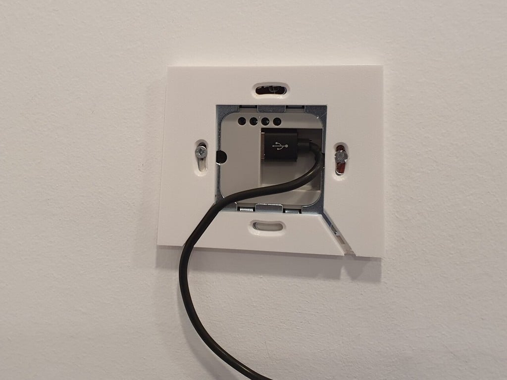 Support mural flottant pour tablette avec support chargeur