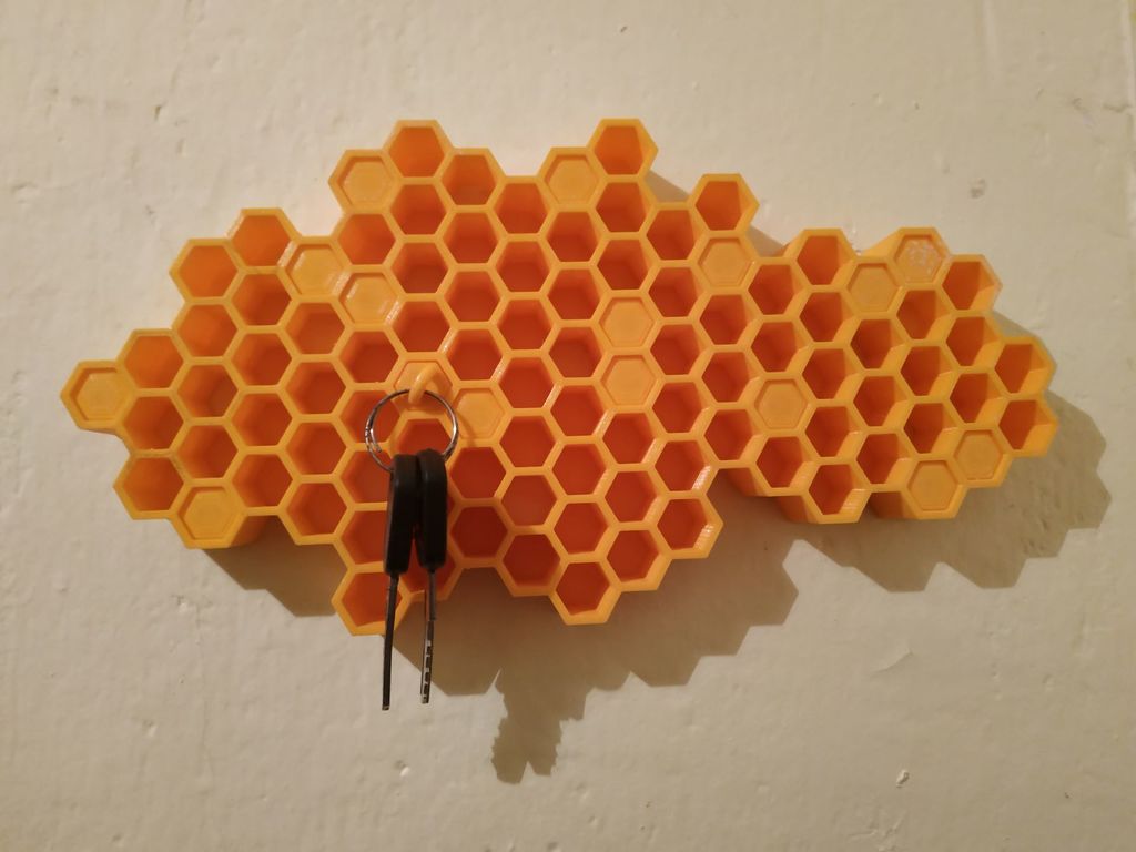Organisateur de clés en nid d&#39;abeille pour montage mural