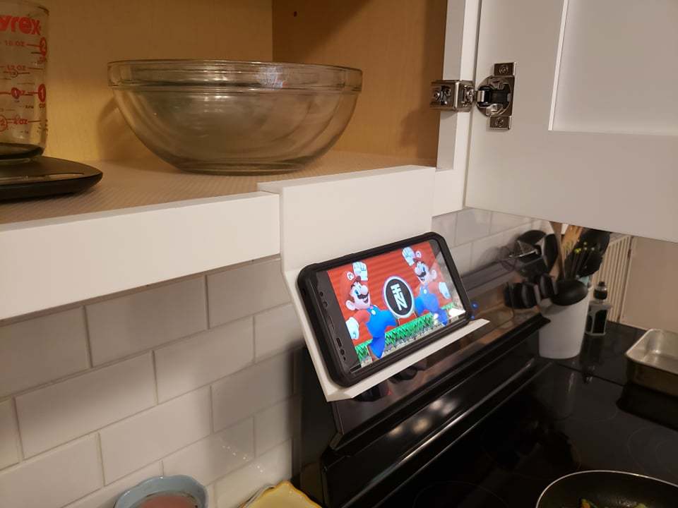 Support de téléphone suspendu pour armoire de cuisine, pour Samsung Galaxy Note 9