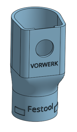 Adaptateur de tuyau d&#39;aspirateur Festool pour extracteur de poussière Vorwerk