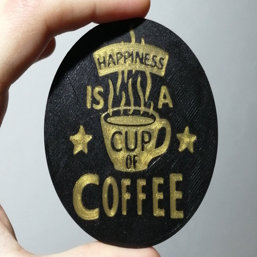 Plateau à café avec impression multicolore Multipass &quot;Coffee Happiness&quot;