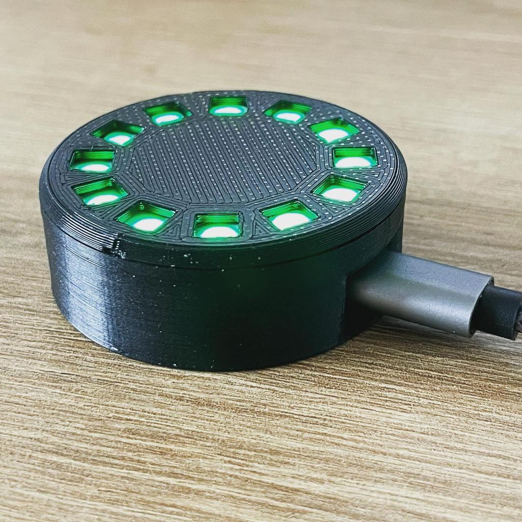 Boîte lumineuse annulaire à 12 LED avec espace pour microcontrôleur
