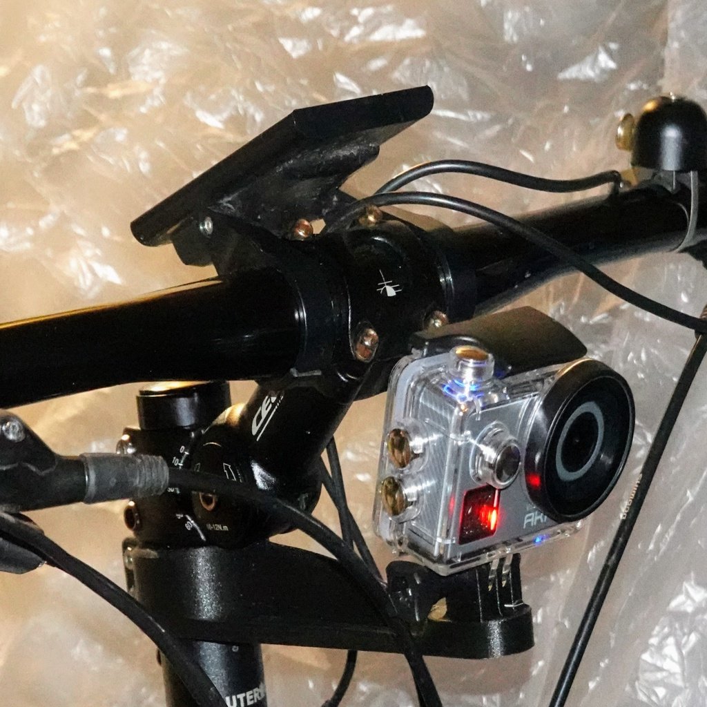 Support de montage de caméra de sport pour potence de guidon de vélo