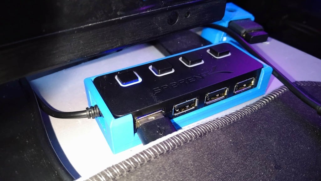 Support de hub USB Sabrent conçu dans Fusion 360