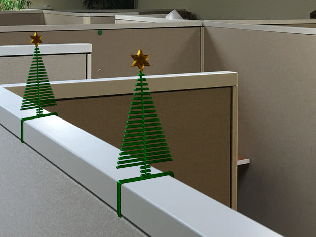 Décorations d&#39;arbre de Noël adaptées au bureau