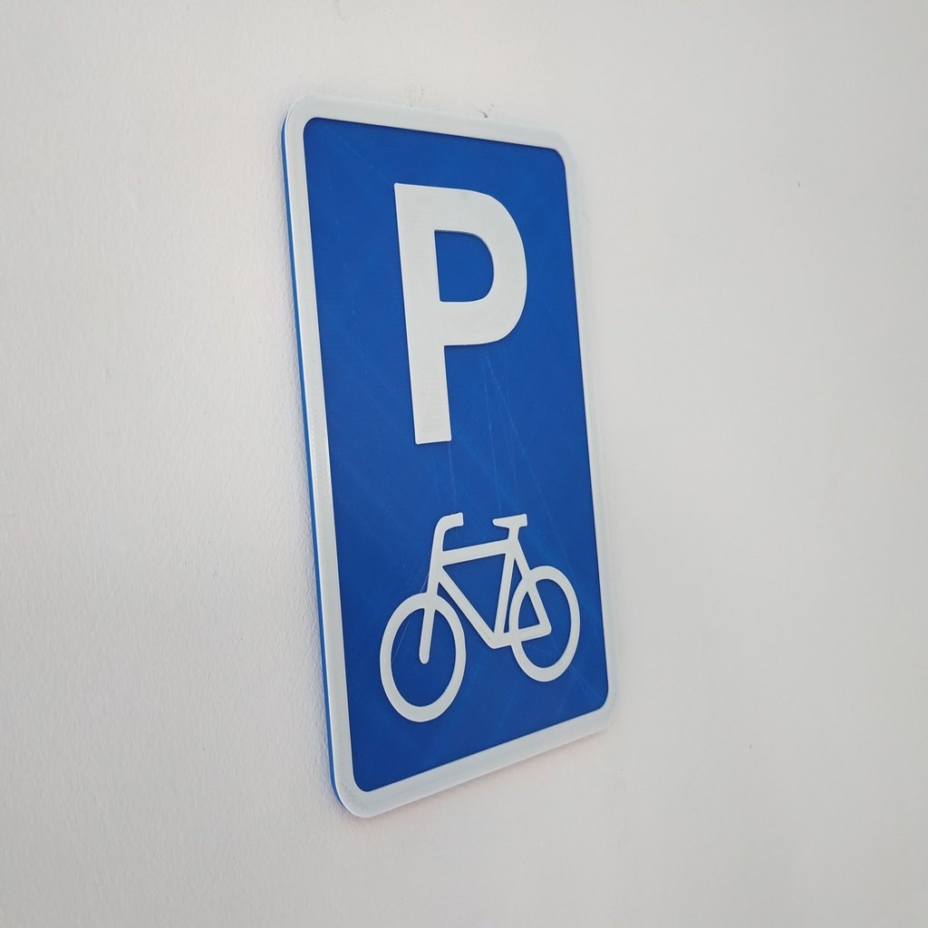 Panneau de stationnement pour vélos
