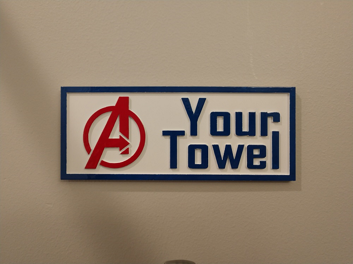 Porte-serviettes Avengers pour la salle de bain