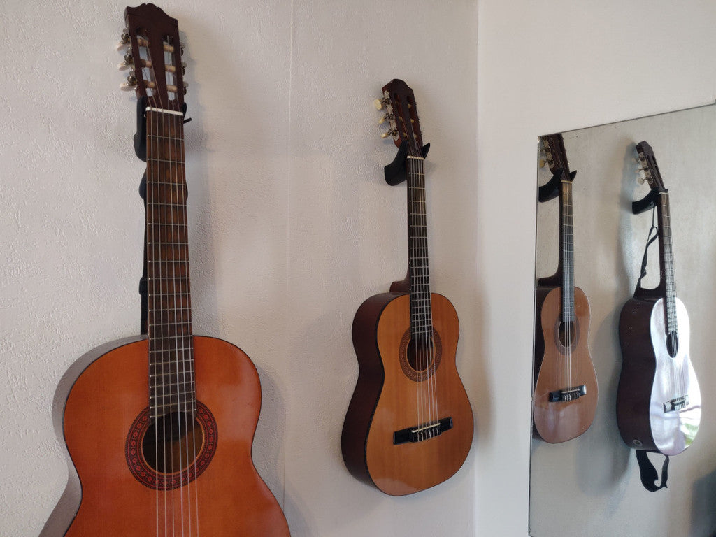 Support mural pour guitare - Compatible avec les guitares classiques 3/4 et 4/4