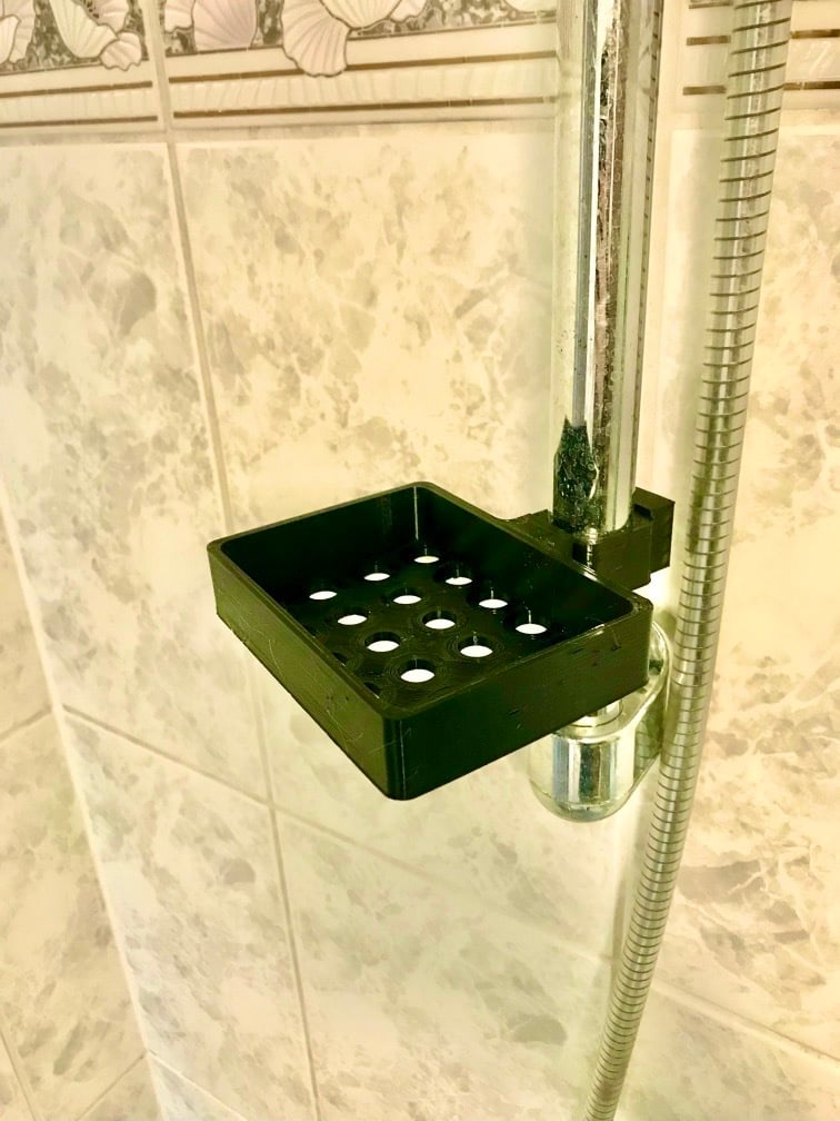 Comptoir de douche pour tringles de douche allemandes standard de 25 mm de diamètre