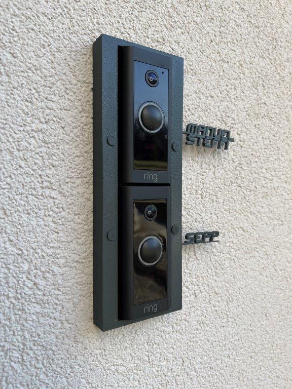Ring Video Doorbell Double Frame pour boîtier encastrable