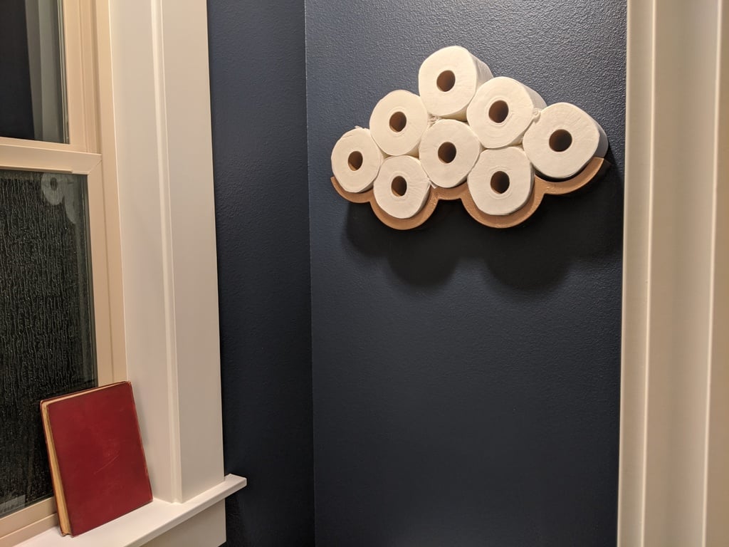 Porte papier toilette en forme de nuage