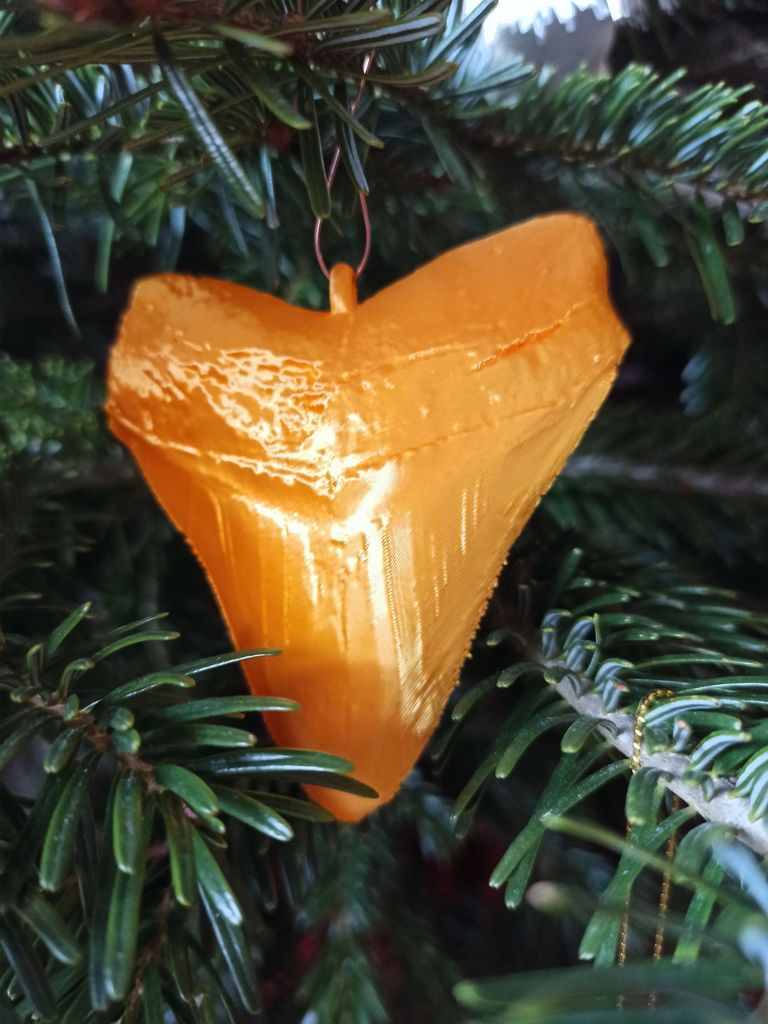 &quot;Megalodon Zahn - Décoration d&#39;arbre de Noël de NHMW&quot;