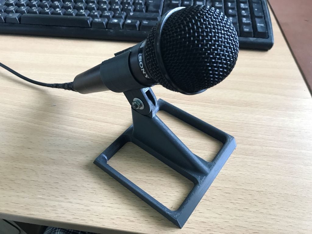 Support de microphone simple pour surface plane