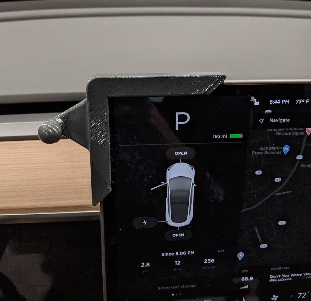 Support d&#39;écran Tesla Model 3 pour téléphone et prise Pop avec boule de 17 mm