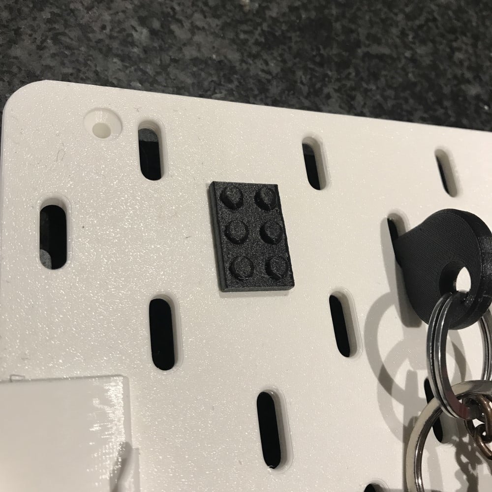 Crochet à clé Ikea Skadis et organisateur compatible Lego