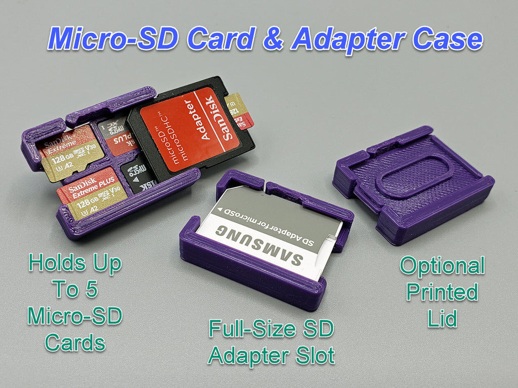 Étui pour carte Micro-SD et adaptateur, petit