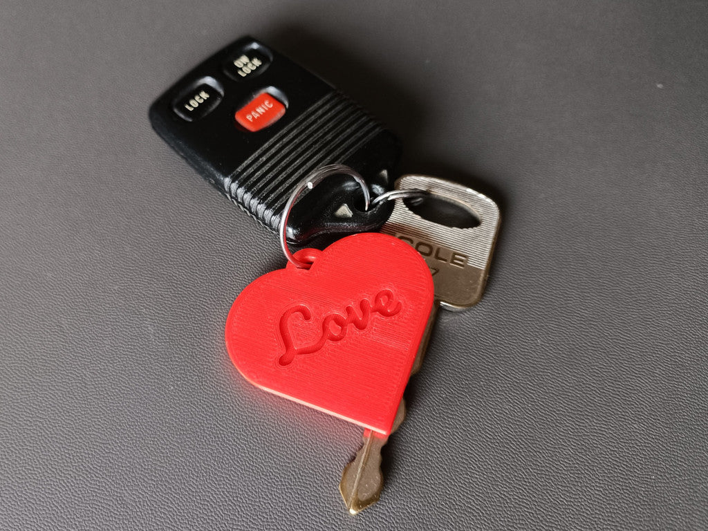 Porte-clés personnalisé en forme de coeur personnalisable