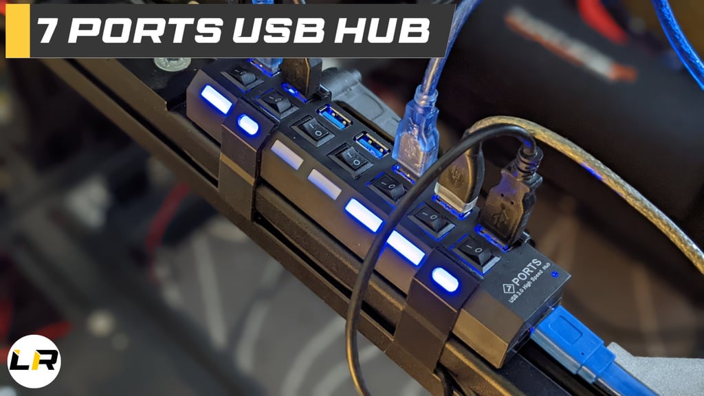 Support de montage de hub USB pour extrusions d&#39;aluminium 8040 4040
