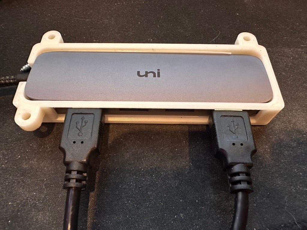 Support sous le bureau pour hub USB 3.0 ultra fin