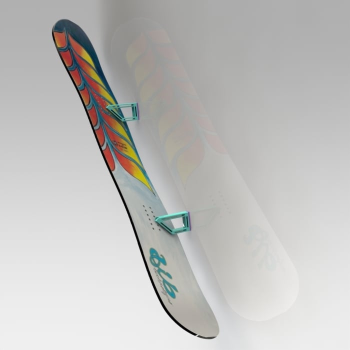 Support de snowboard mural simple