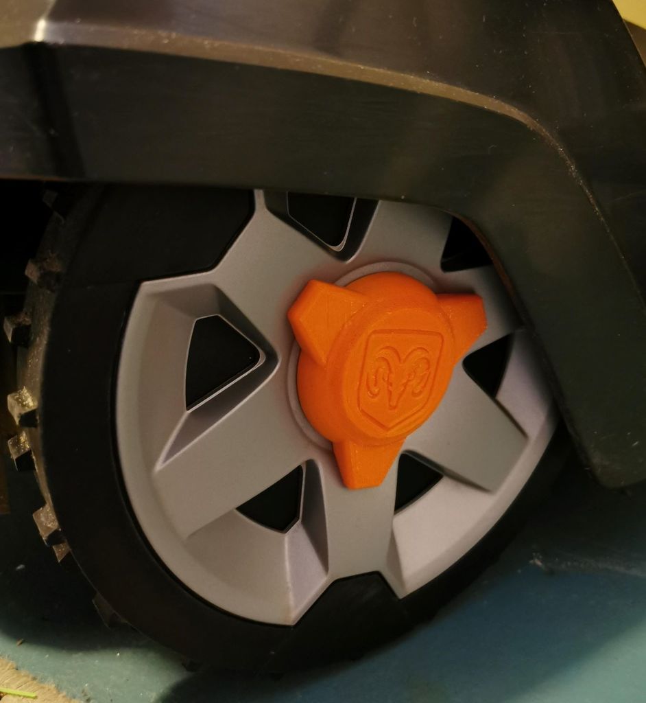 Capuchon de roue de remplacement pour Husqvarna Automower avec logo Dodge Ram ou Husqvarna