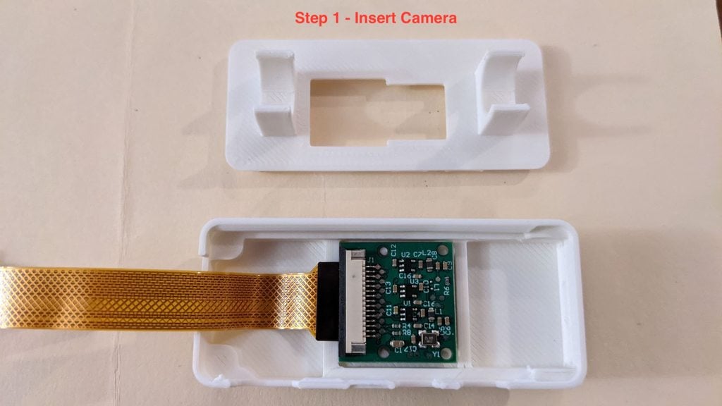 Boîtier de caméra Raspberry Pi Zero 2 W avec dissipateur thermique - OctoPi Clear