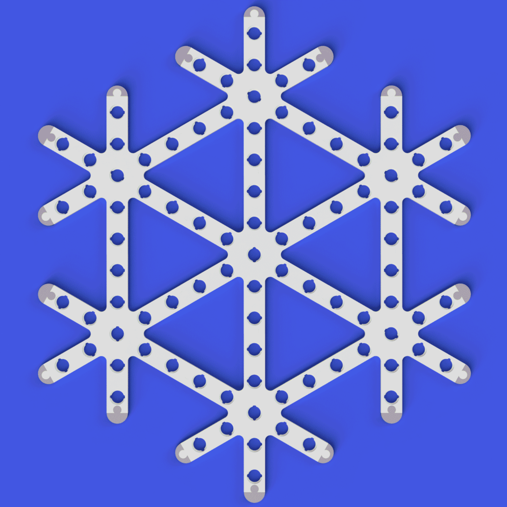 WS2811 Puzzle flocon de neige sans fin Pixel - Lumières de Noël évolutives