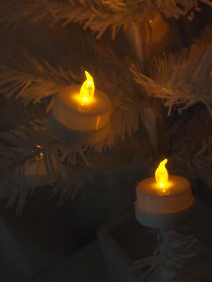 Bougeoirs suspendus à bougie chauffe-plat LED pour arbres de Noël