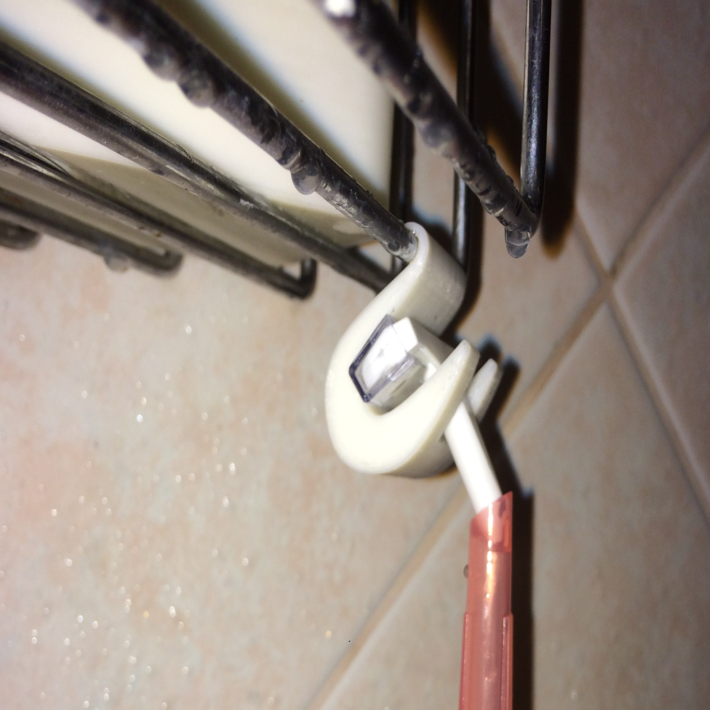Support de rasoir pour étagère de douche, réglable pour tige de 3,5 mm