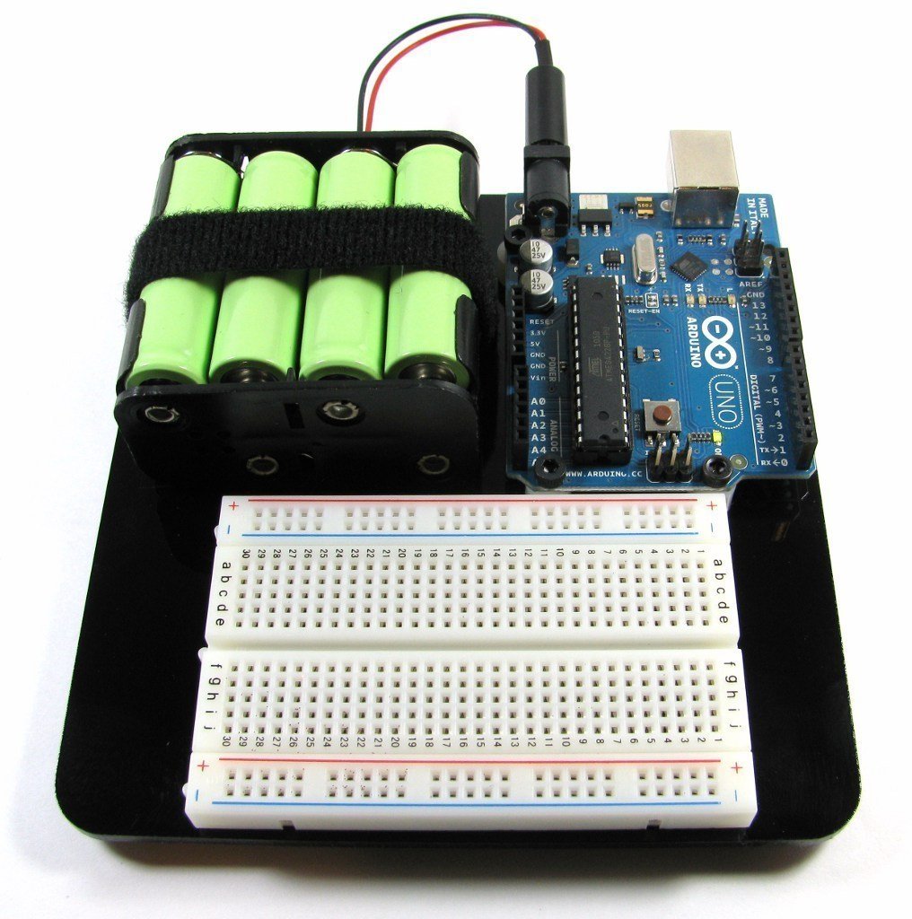 Support Arduino avec montage de batterie